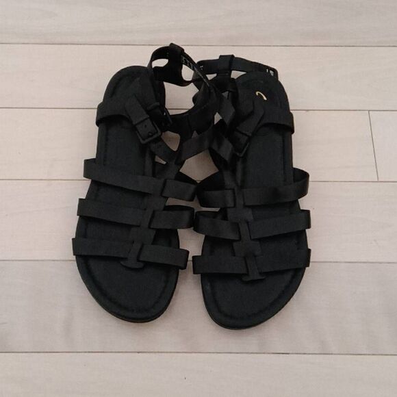 Clarks Artisan Women's Parham Leather Gladiator Sandals Black Size 6.5 D - Picture 2 of 5